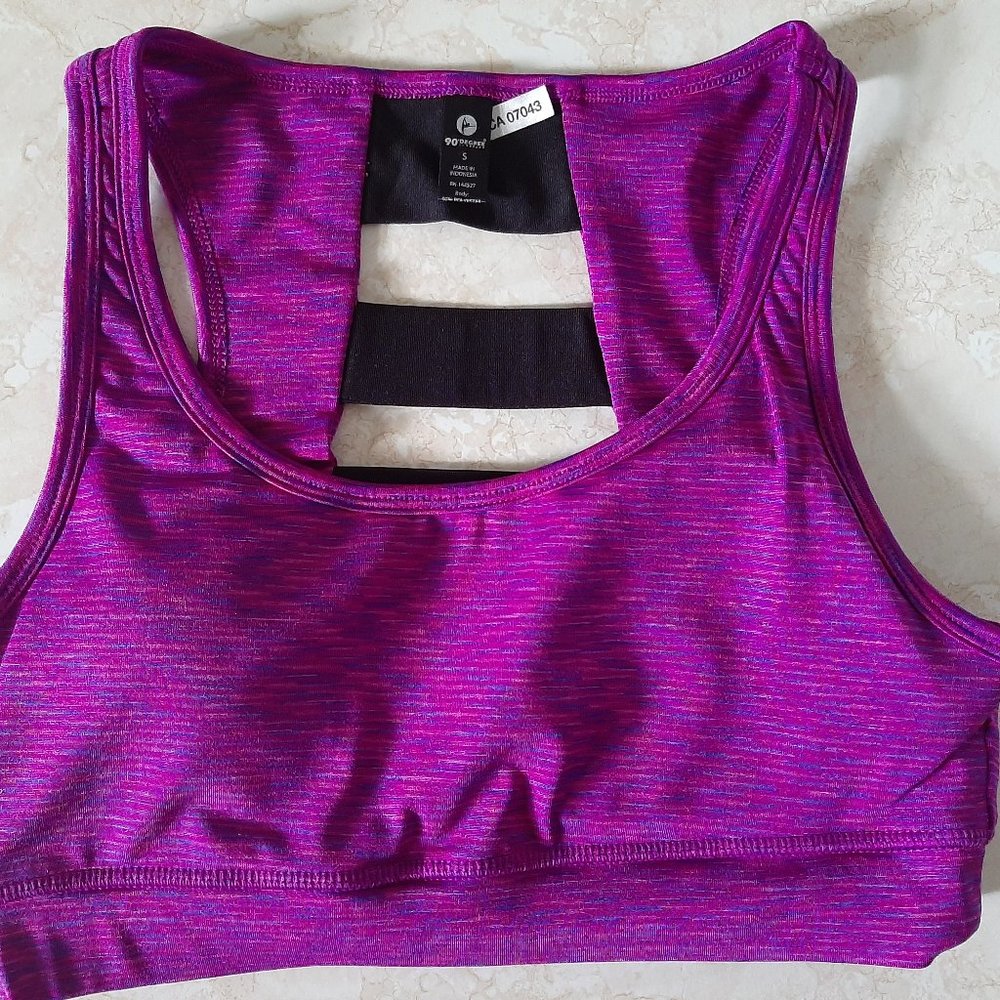 90Degrees Small Purple Sports Bra
